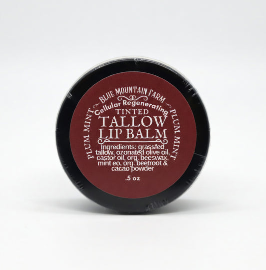 NEW Cellular Regenerating Tinted Tallow Lip Balm - Plum Mint