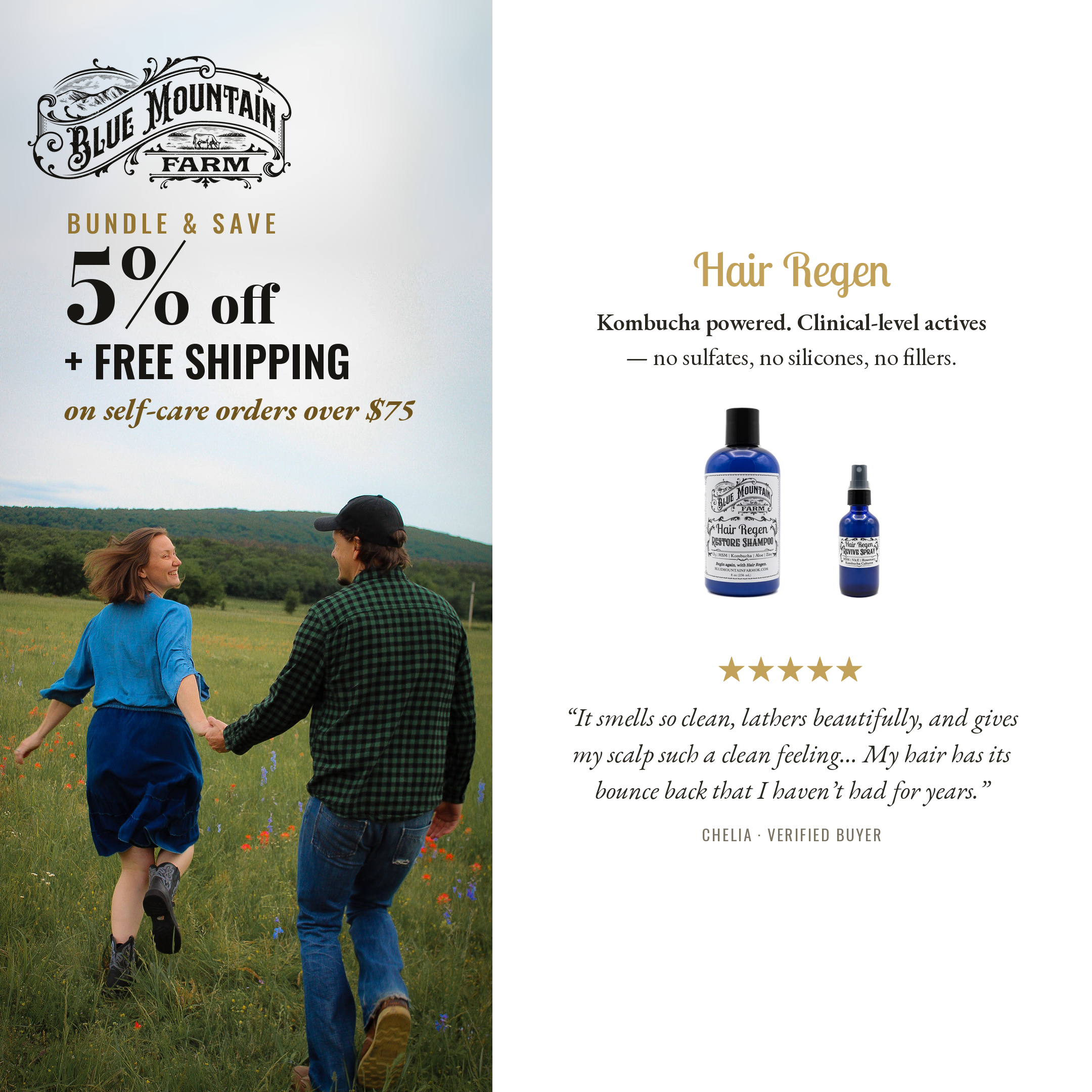 Hair Regen Bundle – Sulfate-Free Kombucha Shampoo & Rosemary Scalp ...