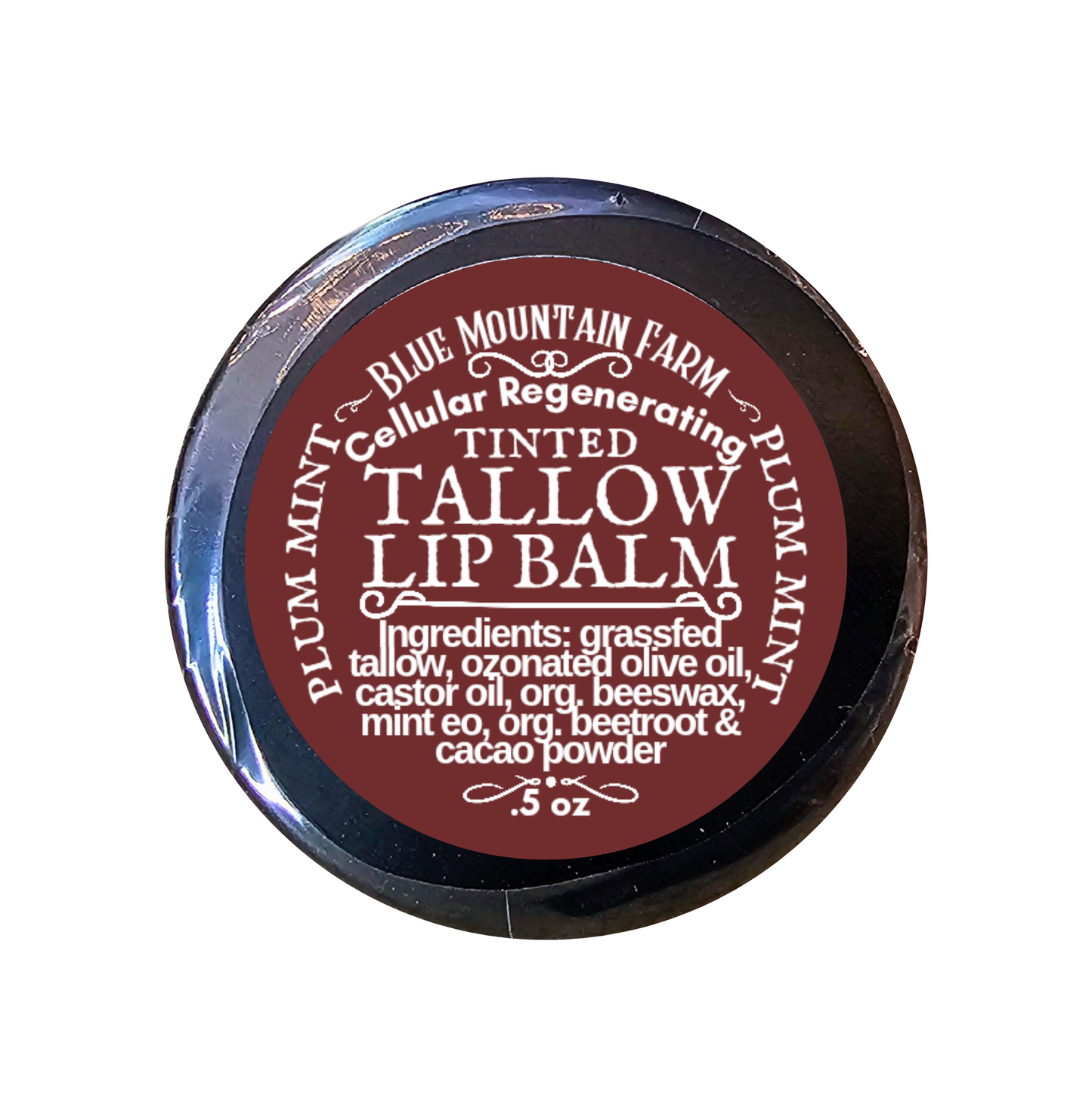 NEW Cellular Regenerating Tinted Tallow Lip Balm - Plum Mint