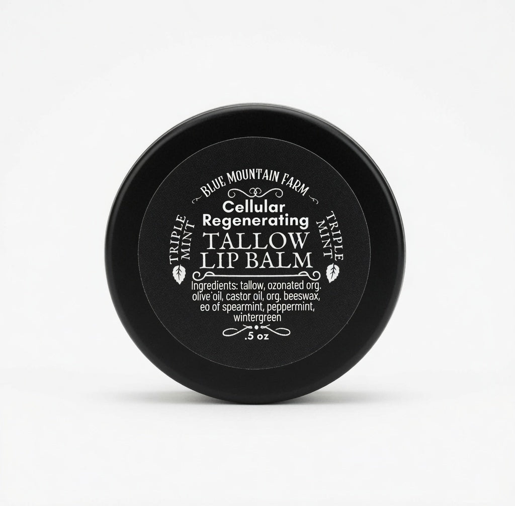 Cellular Regenerating Ozonated Tallow Lip Balm - Triple Mint