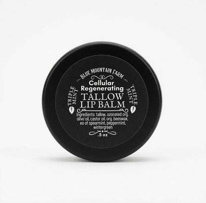 Cellular Regenerating Ozonated Tallow Lip Balm - Triple Mint