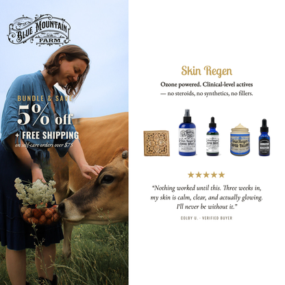 Skin Regen Bundle: bundle and save 5% plus free shipping on self-care orders over $75, with a five-star verified buyer review